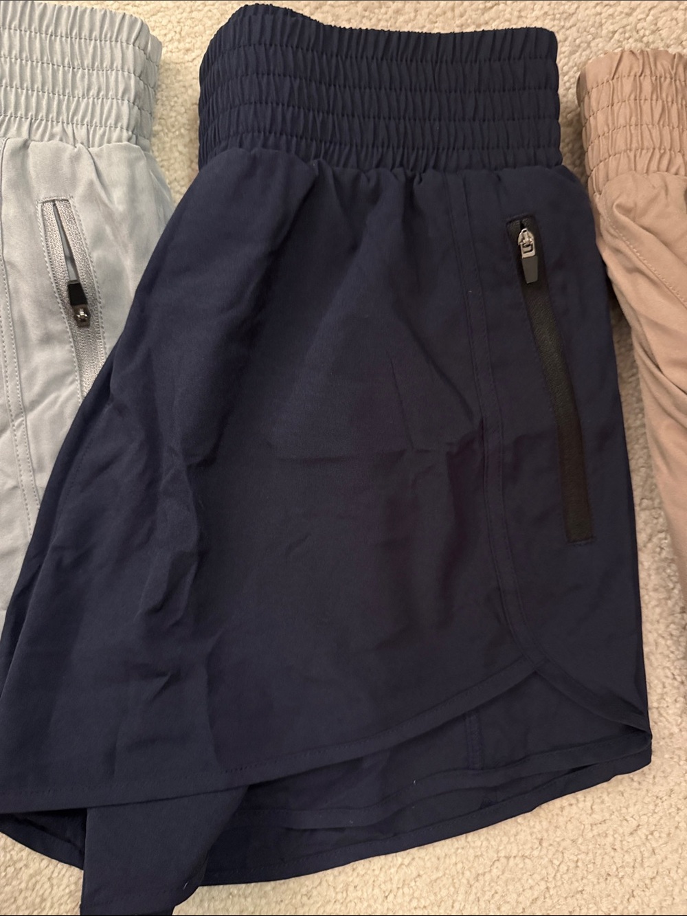 Amazon Women's Athletic Shorts - Black, Pink, Gray, Navy, Tan - Picture 5 of 8